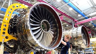 Aircraft turbojet engine production  How build the aero motors [upl. by Leahcym623]