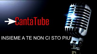 CantaTube  INSIEME A TE NON CI STO PIUkaraoke CCaselli  Battiato [upl. by Ahsiad]