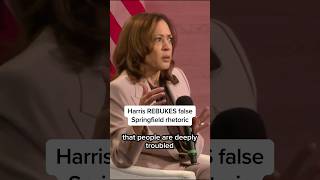 Harris REBUKES false Springfield rhetoric [upl. by Eemia916]