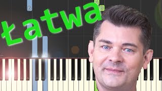 🎹 Przez Twe Oczy Zielone Akcent  Piano Tutorial łatwa wersja 🎵 NUTY W OPISIE 🎼 [upl. by Bailie]