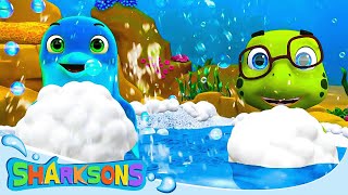 Swim Swim Swim Song  The Sharksons  Songs for Kids  Nursery Rhymes amp Kids Songs [upl. by Arundell590]