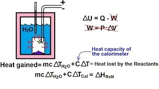 Chemistry  Thermochemistry 25 of 37 The Bomb Calorimeter Constant Volume [upl. by Ibot770]