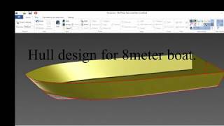 Designing boat hull for 8 meter long boat [upl. by Haimirej]