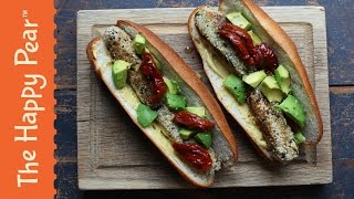 Homemade Veggie Hotdog w Romina of The Chiappa Sisters  The Happy Pear Recipe [upl. by Sheri]