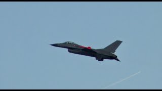 Sanicole Airshow 2024 F16 Solo Display Danish [upl. by Phillane]