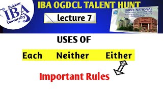 Use of Each Either Neither  Distributive pronoun  Concepts of Each Either and Neither [upl. by Onirotciv]