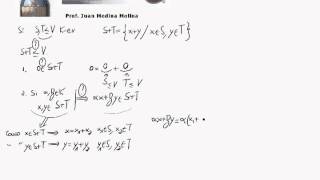 Suma de subespacios  Espacios vectoriales teoría [upl. by Enellek476]