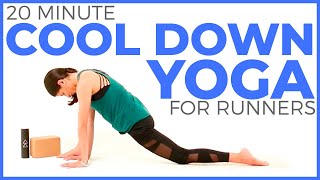 20 minute Yoga for Runners COOL DOWN [upl. by Auqinu74]