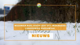 Weerman Roel Koch over sneeuwval [upl. by Hartfield]