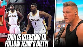 Zion Williamson Reportedly Wont Get On A Diet amp Listen To Teams Fitness Requests  Pat McAfee [upl. by Ormsby]