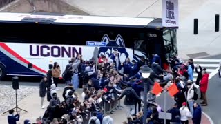 UConn mens basketball gets sweet send off to Sweet 16 in Boston [upl. by Coffin]