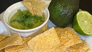 Tomatillo amp Avacado Salsa [upl. by Neelear350]