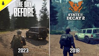 The Day Before vs State of Decay 2  Details and Physics Comparison [upl. by Peskoff]