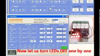 Driving LEDs through RS232 Serial Port IO [upl. by Brightman]