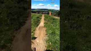 Sending a triple on the Dolomite at Metabief bikepark mtb downhill mtbpark [upl. by Ahsatniuq]