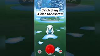 Catch Shiny Alolan Sandshrew  Pokemon GO Indonesia pokemongo pokemon shinypokemon [upl. by Laurin]