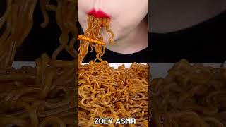 ASMR YAKISOBA SPICY FIRE NOODLES 야끼소바 불닭볶음면 먹방 MUKBANG EATING SOUNDS 咀嚼音焼きそば ブルダック炒め麺 shorts [upl. by Silverstein]