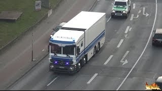 Neuer Werttransporter mit Polizei unterwegs auf der Stresemannstraße [upl. by Saqaw963]