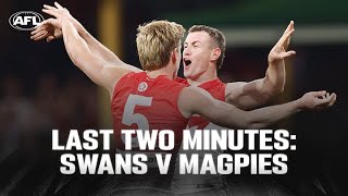 Last Two Minutes Sydney v Collingwood  Round 22 2024  AFL [upl. by Parrish582]