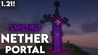 MindBlowing Minecraft Nether Portal Design [upl. by Siubhan]