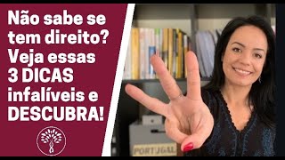 3 DICAS INFALÍVEIS para você saber tem direito à CIDADANIA PORTUGUESA [upl. by Natsrik340]