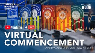 MTSU Summer 2020 Virtual Commencement [upl. by Hiamerej]