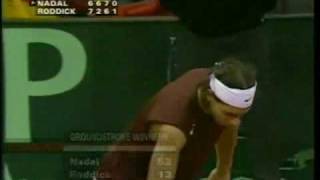 Davis cup final 2004 Andy Roddick v Rafael Nadal 22 [upl. by Hurless]