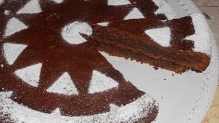 torta cioccolatosa veloce senza usare le fruste senza burro pronta in 5 minuti clactose free [upl. by Ellerihs643]