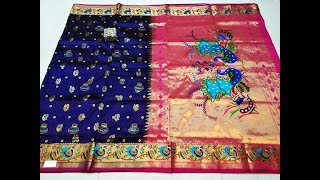 TOP 4 SEMI PAITHANI SAREES येवला पैठणी साडी whatsapp 9373240076 [upl. by Nylesoy]