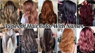 2024 hair color with name trends hair treanding hairstyle [upl. by Pascasia]