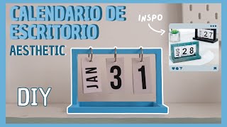 Calendario de escritorio aesthetic  DIY [upl. by Cawley]