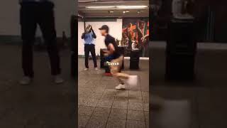 Amazing Despacito Saxophone Performance at Subway shorts shortvideo newyork [upl. by Amzu979]