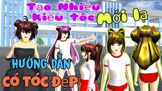 Hướng Dẫn 44 Tạo kiểu tóc đẹp như bản Trung sakura school simulator Tiểu Linh fl [upl. by Anitan]