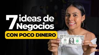 7 NEGOCIOS RENTABLES CON POCO DINERO 😱 [upl. by Anilrac]