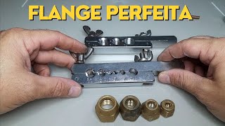 Como fazer flange perfeita para ar condicionado com flangeador barato [upl. by Straub]