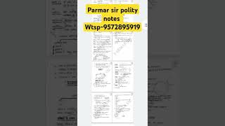 Parmar sir polity notes pdfdownload parmarsir political polity history science [upl. by Noffets]