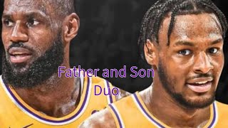 LeBron amp Bronny Lakers Locker Room Duo [upl. by Nicoli]