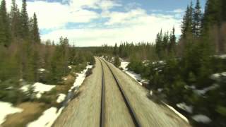 Cab Ride Norway  Trondheim  Bodø Spring Nordland Line [upl. by Corie654]