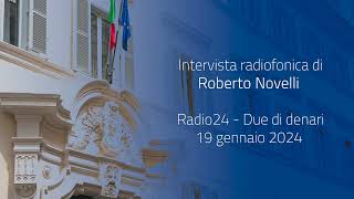 Intervista radiofonica di Roberto Novelli a Radio24 [upl. by Darsey]