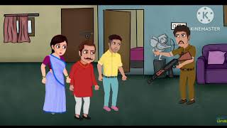 Inspector Vijay ki kahani cartoon video Hindi kahani [upl. by Arihas349]