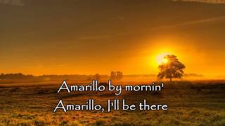 AMARILLO BY MORNING  lower key Karaoke [upl. by Ecineg]