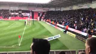 4200 Sheffield Wednesday fans at Doncaster [upl. by Maurita]