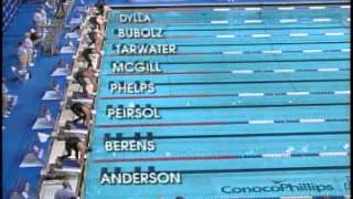 Nationals 2009 Mens 100m Fly Final  Phelps World Record [upl. by Abrahams]