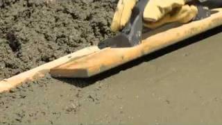 How to Pour and Finish Concrete [upl. by Annaoy15]