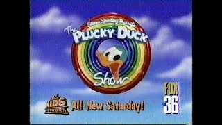 Fox Kids promo  The Plucky Duck Show 1992 [upl. by Remliw79]