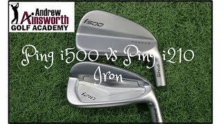 Ping i500 vs i210 Irons with Andrew Ainsworth [upl. by Asir]