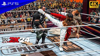 WWE 2K24  The Usos vs Dudley Boyz  Tag Team Extreme Rules Match  PS5™ 4K60 [upl. by Rector693]