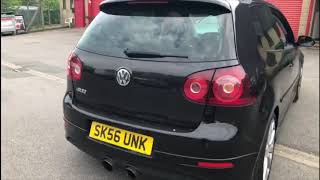 Golf R32 Milltek Exhaust Sound  Resonated VS NON Resonated [upl. by Sacksen604]