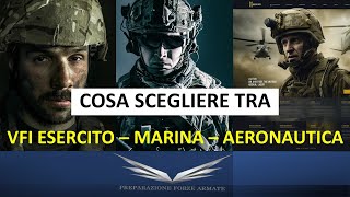 La scelta migliore tra VFI Esercito  Aeronautica  Marina Militare [upl. by Solorac]