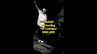 EMINEM performing Till I Collapse over the years 20022019 ft Nate Dogg eminem eminemlive [upl. by Kaliski]